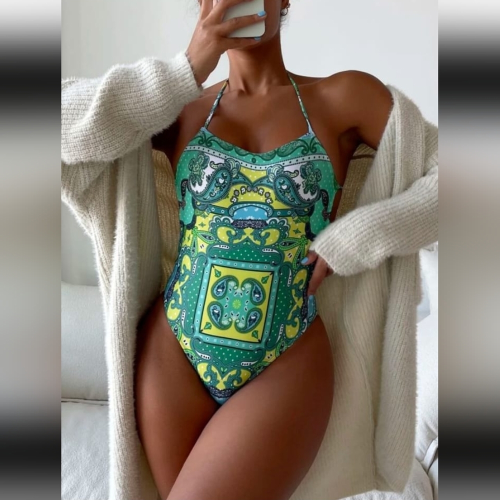 Paisley Swimsuit One-Piece
